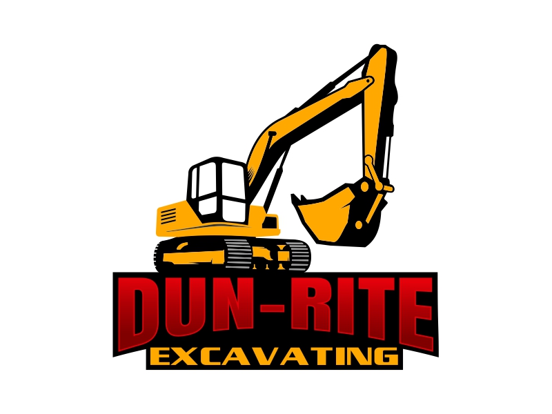 Dun-Rite Excavating logo design by nusa