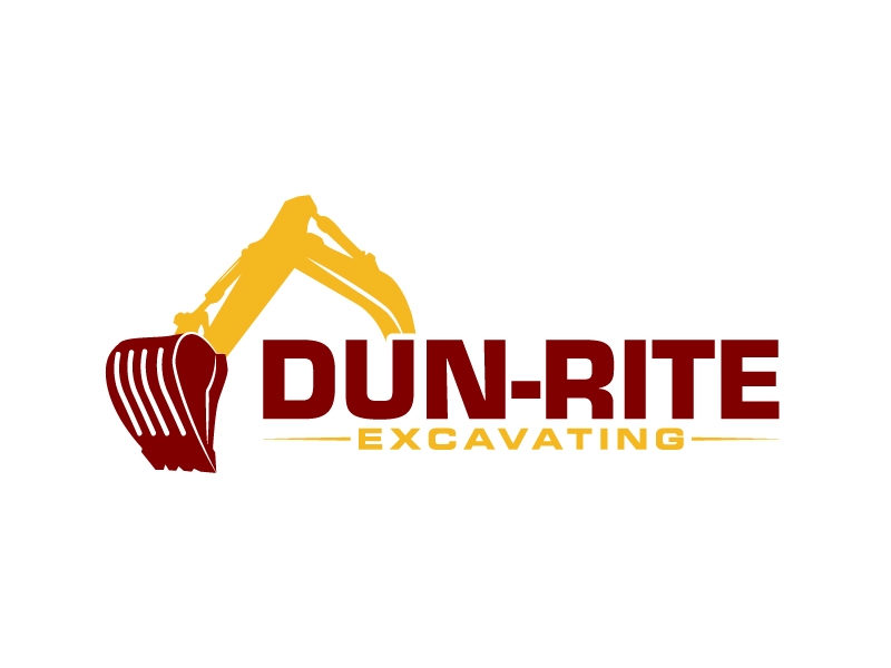 Dun-Rite Excavating logo design by Kirito