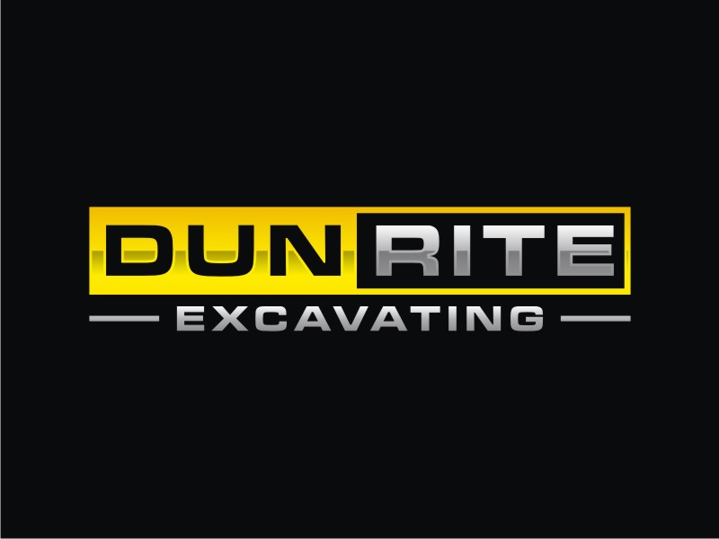 Dun-Rite Excavating logo design by Artomoro