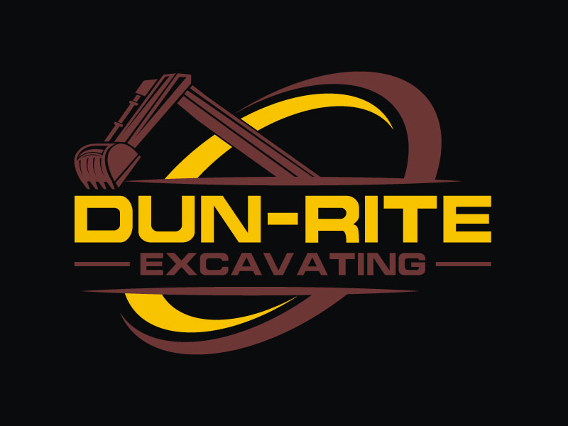 Dun-Rite Excavating logo design by aryamaity