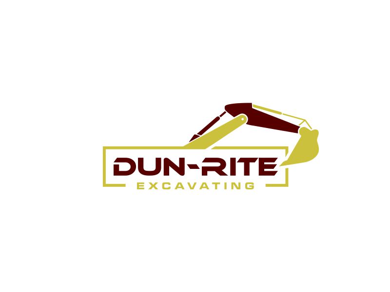 Dun-Rite Excavating logo design by oke2angconcept