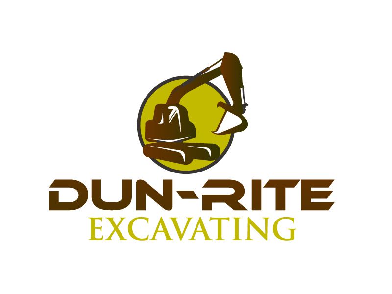 Dun-Rite Excavating logo design by Dawnxisoul393