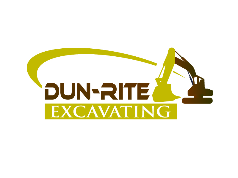 Dun-Rite Excavating logo design by Dawnxisoul393