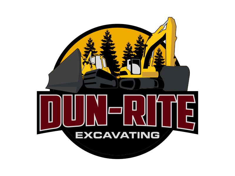 Dun-Rite Excavating logo design by Kruger