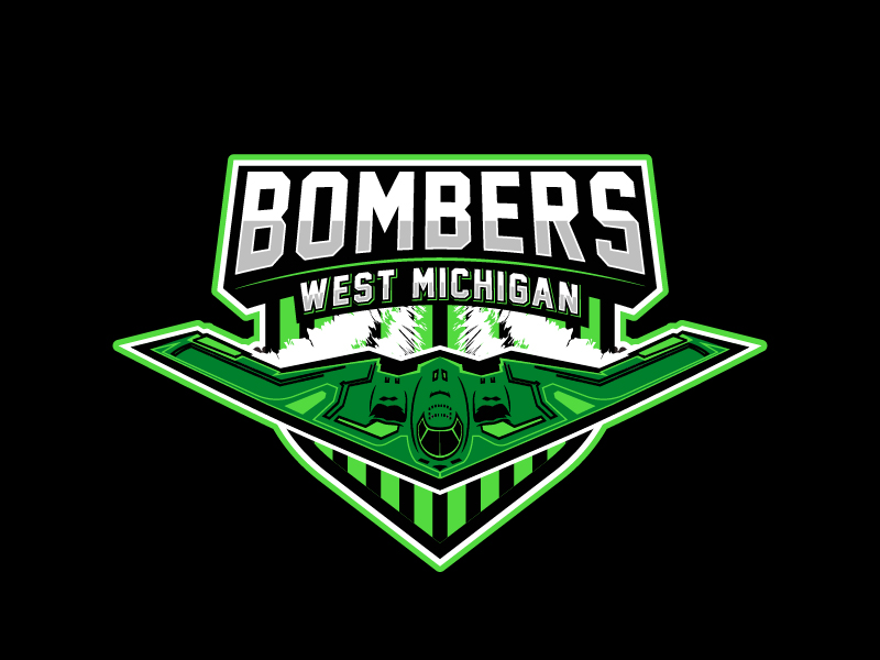 West Michigan Bombers logo design by Graphico Ali