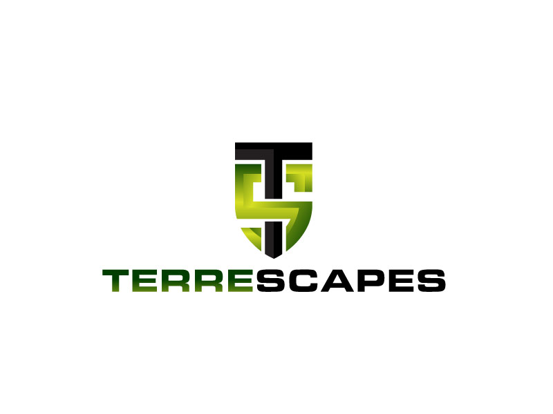 TerreScapes logo design by bezalel