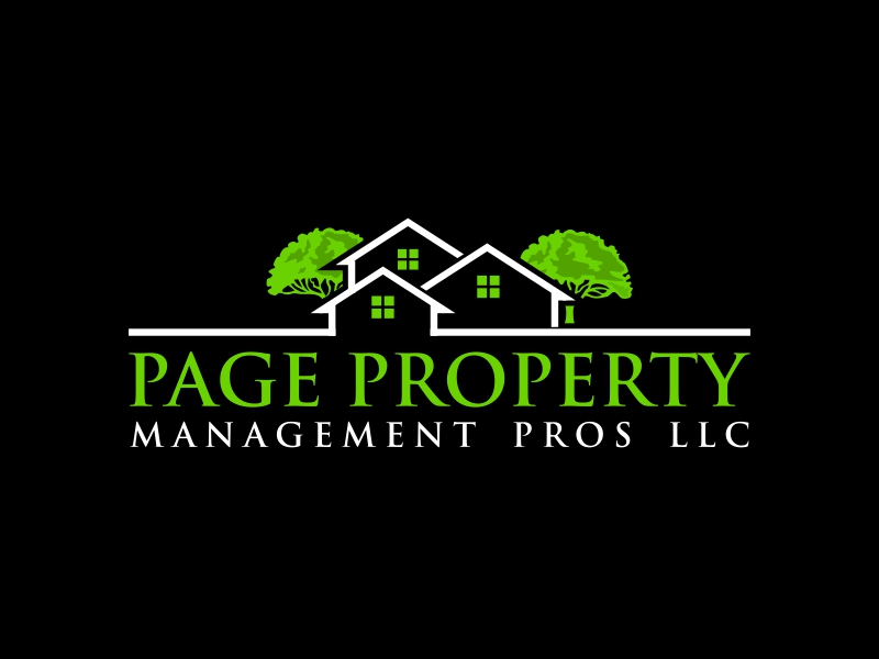 Page property management pros llc logo design by ingepro