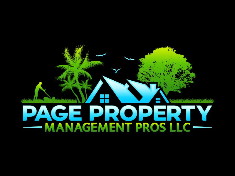 Page property management pros llc logo design by Realistis