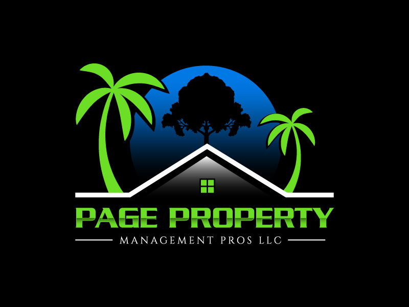 Page property management pros llc logo design by MonkDesign