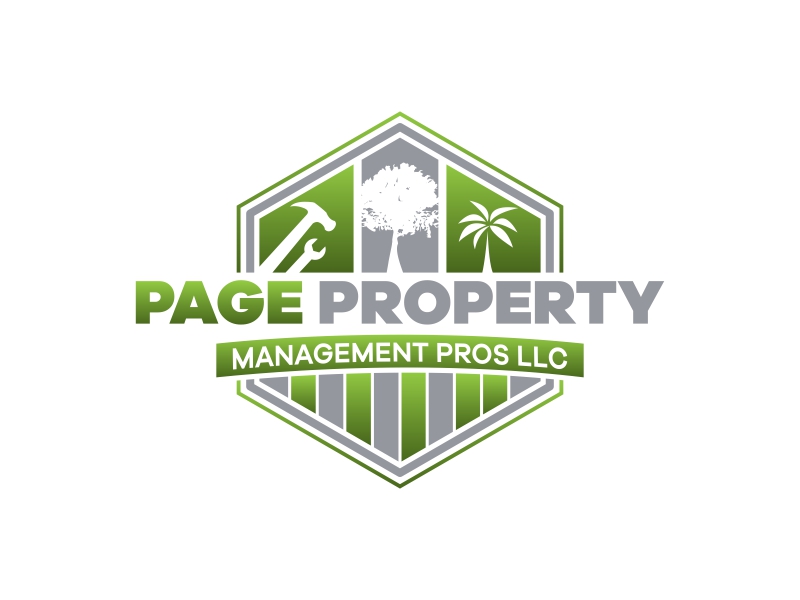 Page property management pros llc logo design by luckyprasetyo
