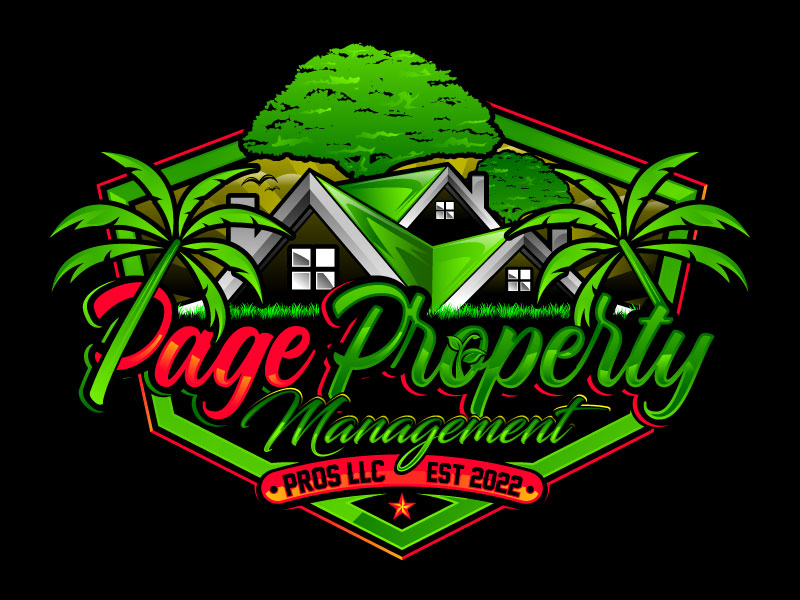 Page property management pros llc logo design by Suvendu