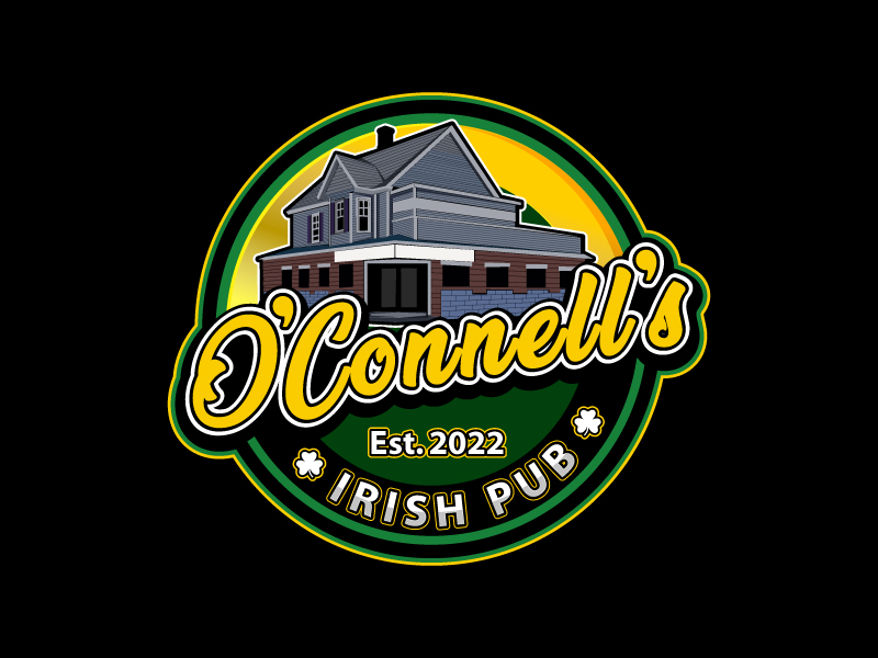 O'Connell's Irish Pub logo design by Koushik