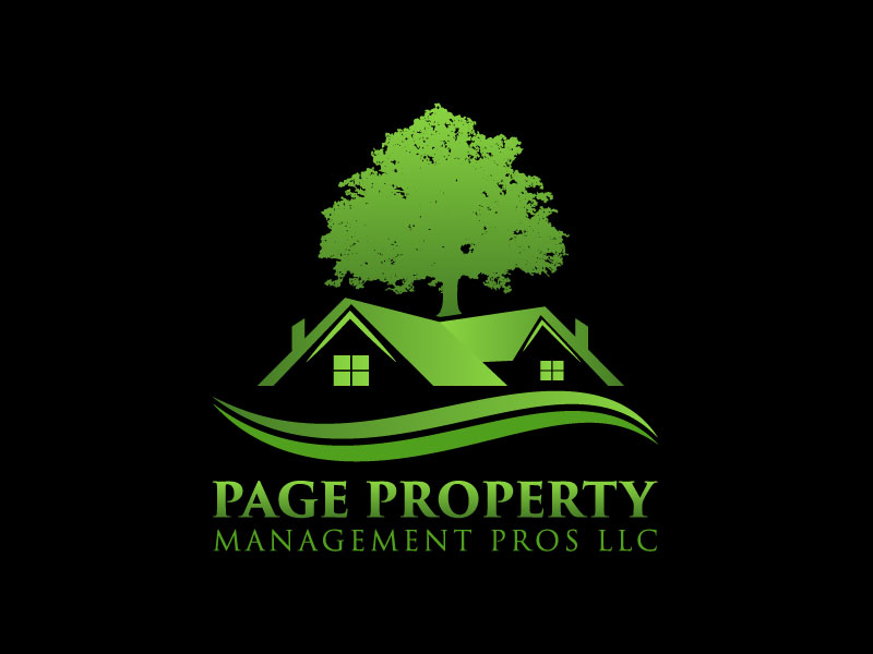 Page property management pros llc logo design by aryamaity