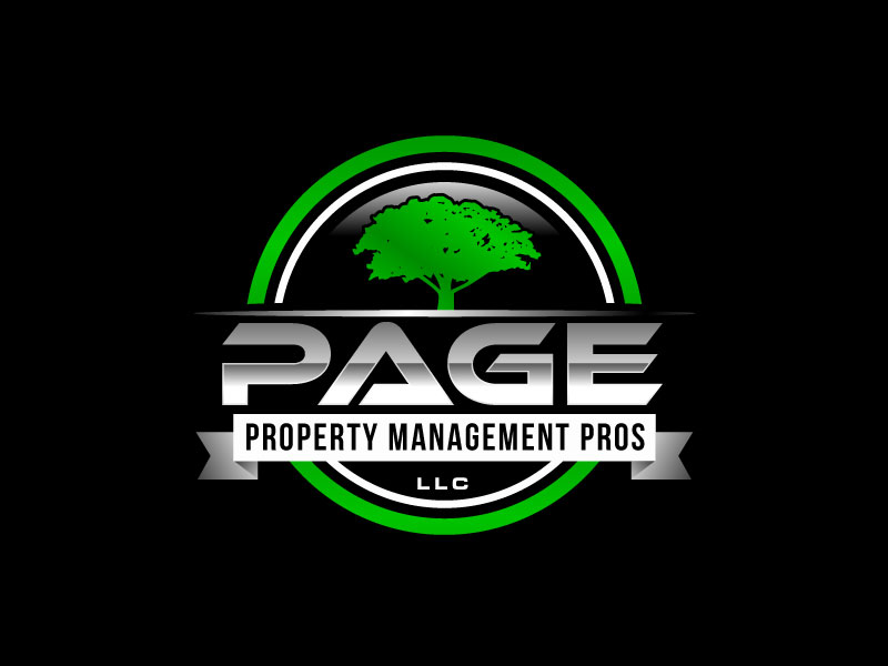Page property management pros llc logo design by bezalel