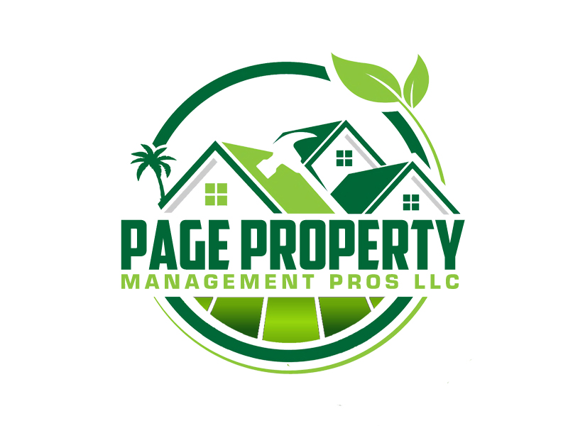 Page property management pros llc logo design by senja03