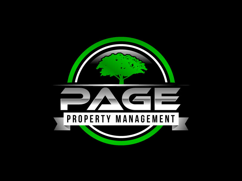 Page property management pros llc logo design by bezalel