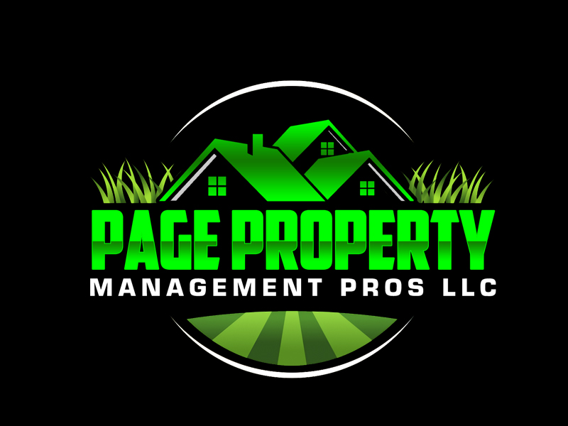 Page property management pros llc logo design by senja03