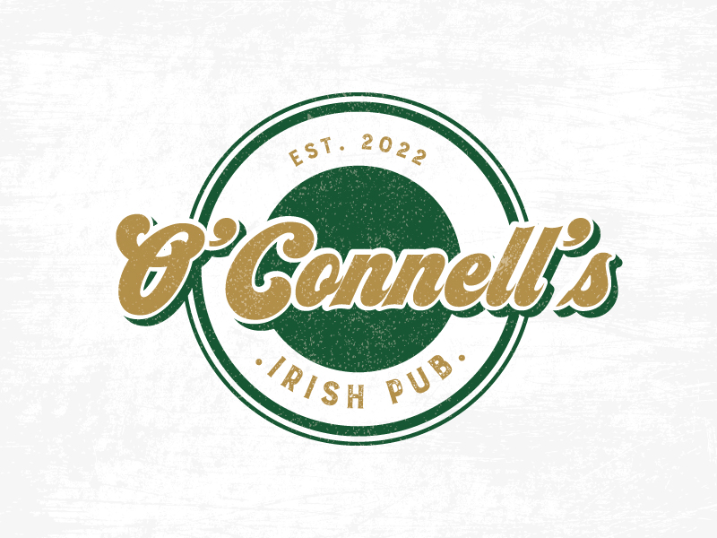 O'Connell's Irish Pub logo design by emberdezign