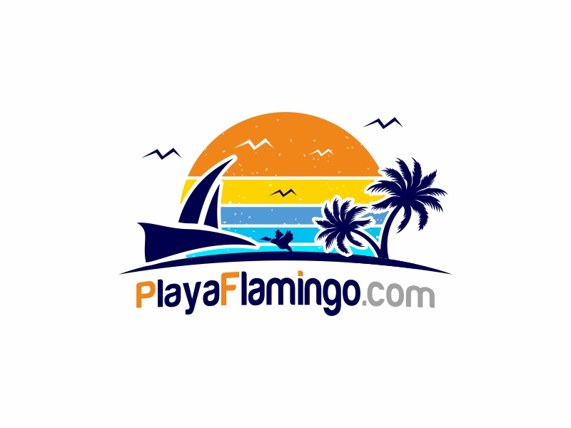 PlayaFlamingo.com logo design by Andri Herdiansyah