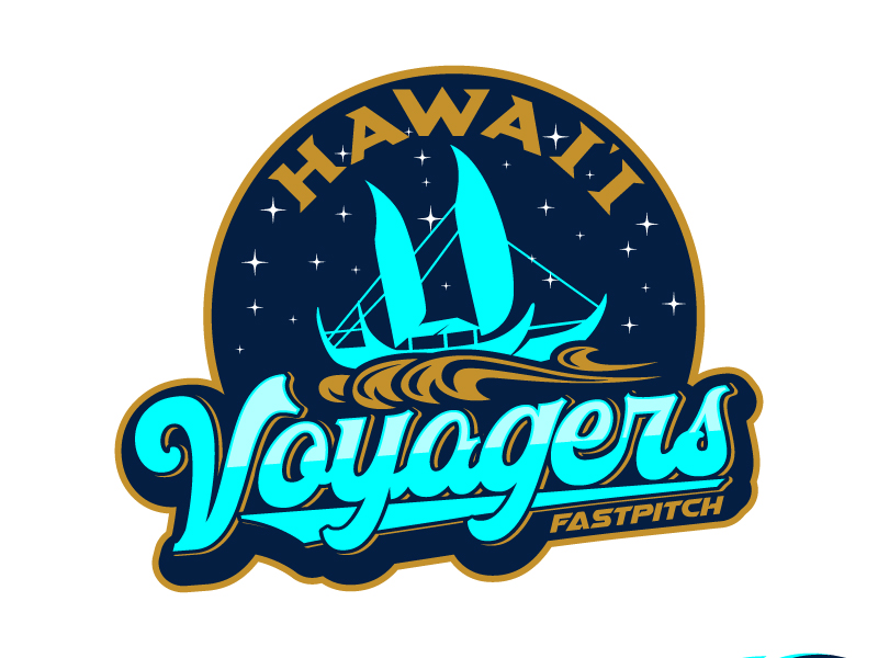 Hawaii Voyagers Fastpitch logo design by daywalker