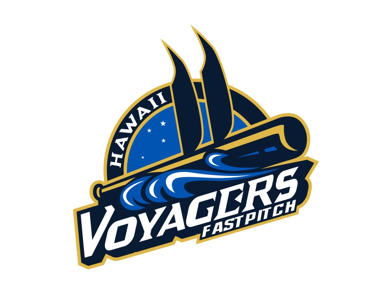 Hawaii Voyagers Fastpitch logo design by rizuki