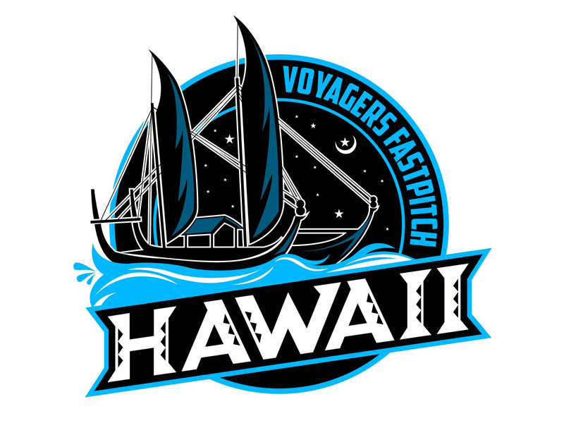 Hawaii Voyagers Fastpitch logo design by DreamLogoDesign