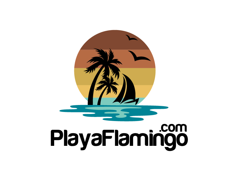 PlayaFlamingo.com logo design by Dawnxisoul393