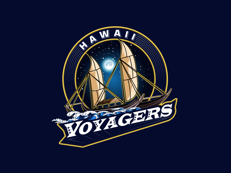 Hawaii Voyagers Fastpitch logo design by Koushik