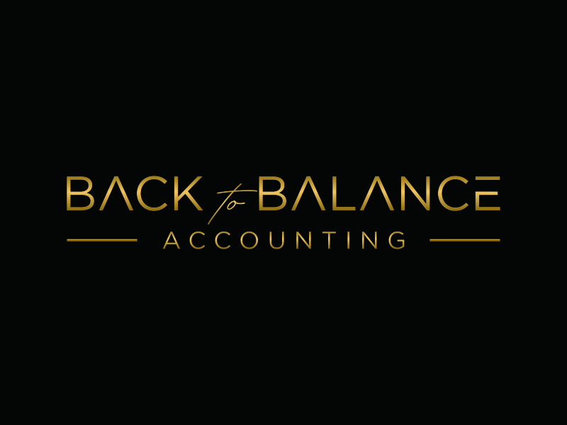 Back to Balance Accounting logo design by ozenkgraphic