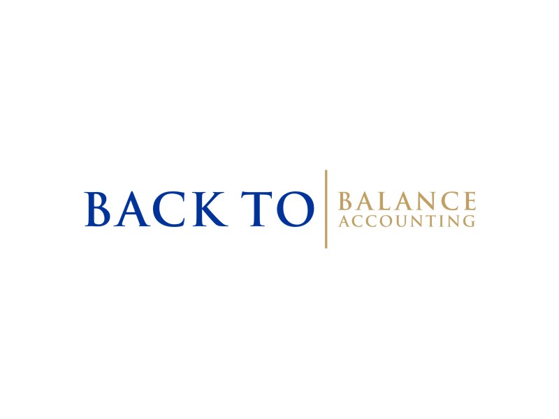 Back to Balance Accounting logo design by Artomoro