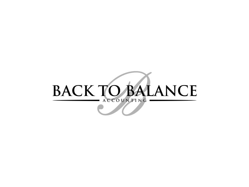 Back to Balance Accounting logo design by Gedibal