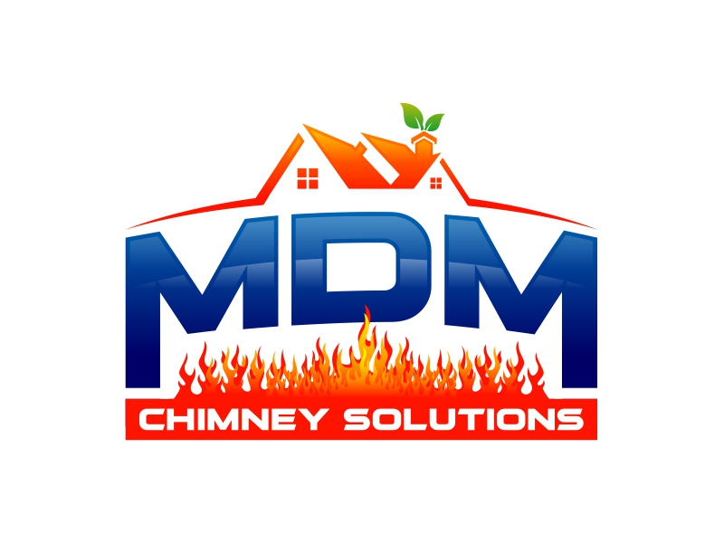 MDM Chimney Solutions logo design by Realistis