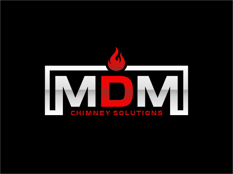 MDM Chimney Solutions logo design by jagologo
