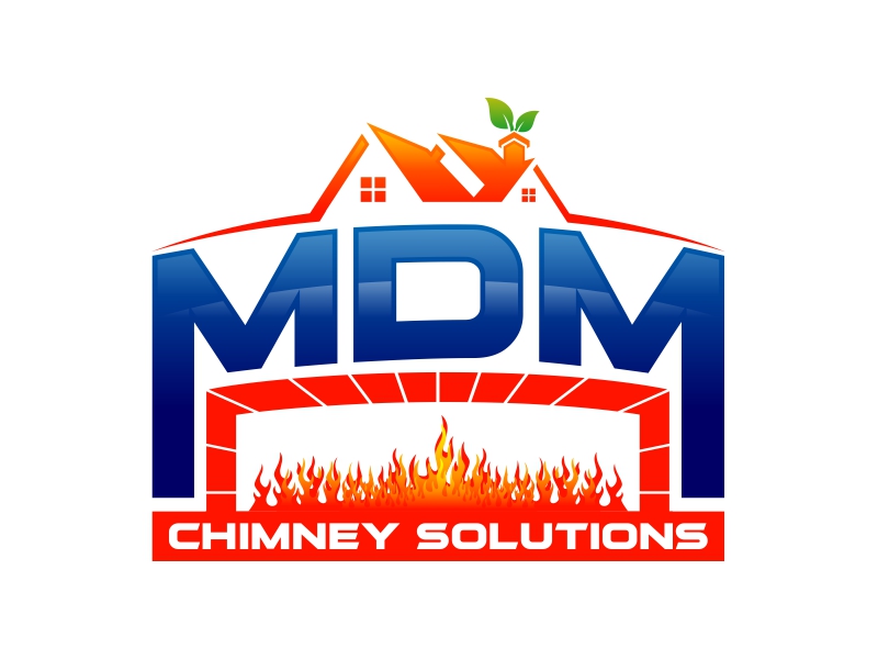 MDM Chimney Solutions logo design by Realistis