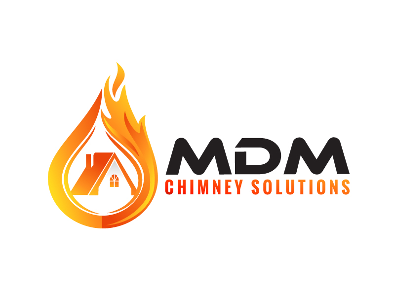 MDM Chimney Solutions logo design by Dawnxisoul393