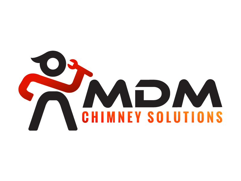 MDM Chimney Solutions logo design by Dawnxisoul393