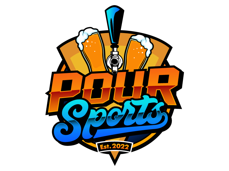 Pour sports logo design by daywalker