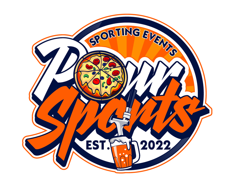 Pour sports logo design by DreamLogoDesign