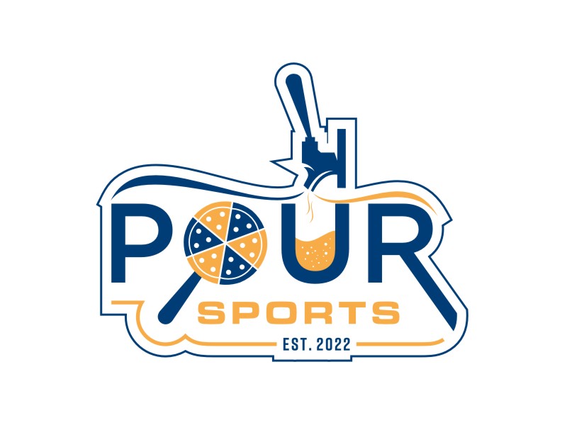 Pour sports logo design by Artomoro