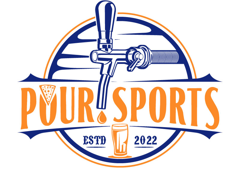 Pour sports logo design by LogoQueen