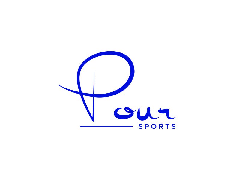 Pour sports logo design by blessings