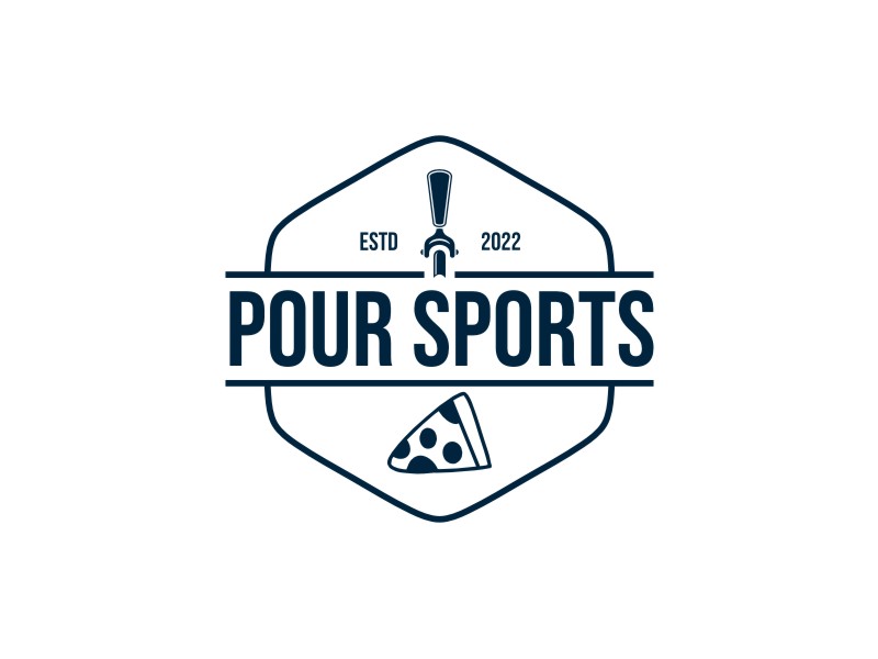 Pour sports logo design by KQ5