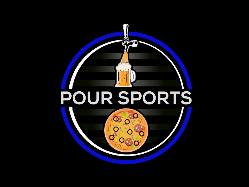Pour sports logo design by aryamaity