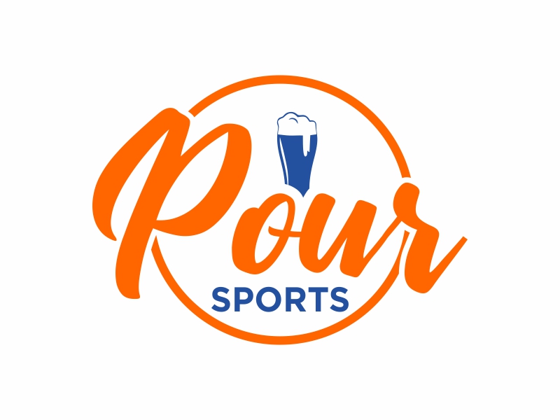 Pour sports logo design by qqdesigns
