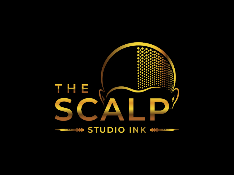 The Scalp Studio Ink logo design by planoLOGO