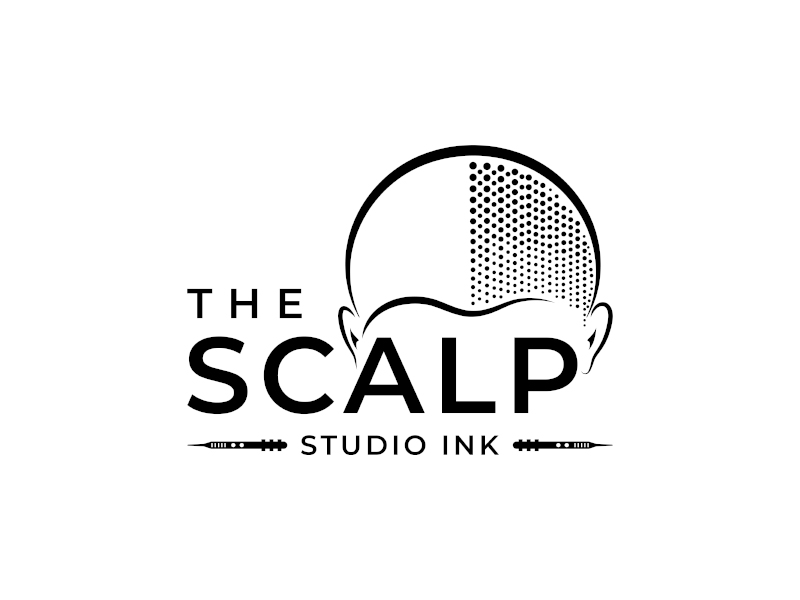 The Scalp Studio Ink logo design by planoLOGO
