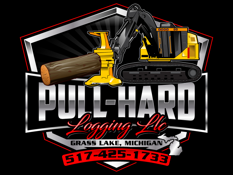 Pull-Hard Logging LLC logo design by uttam