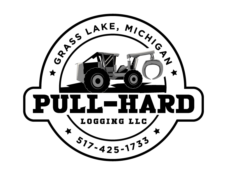 Pull-Hard Logging LLC logo design by MonkDesign