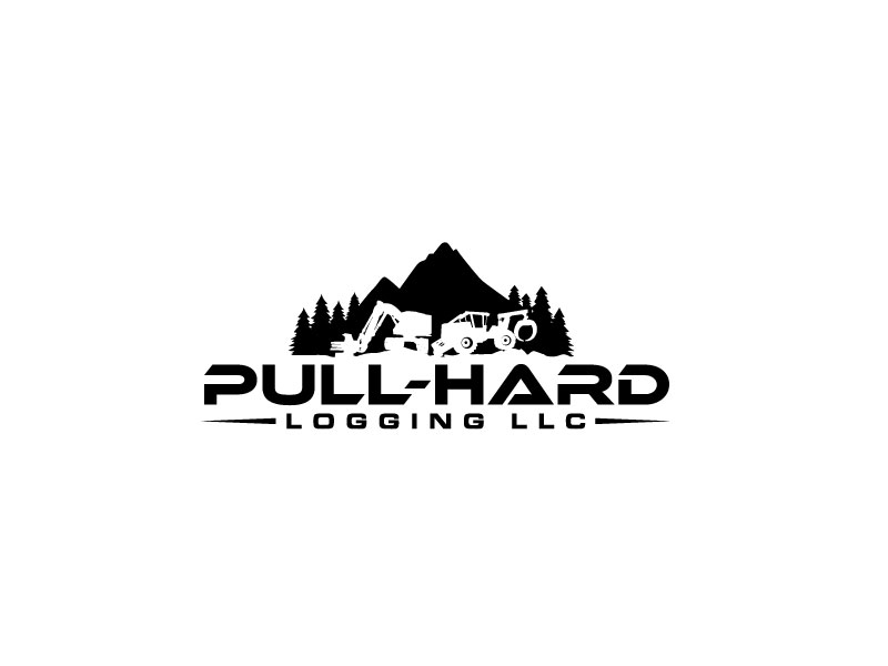 Pull-Hard Logging LLC logo design by bezalel