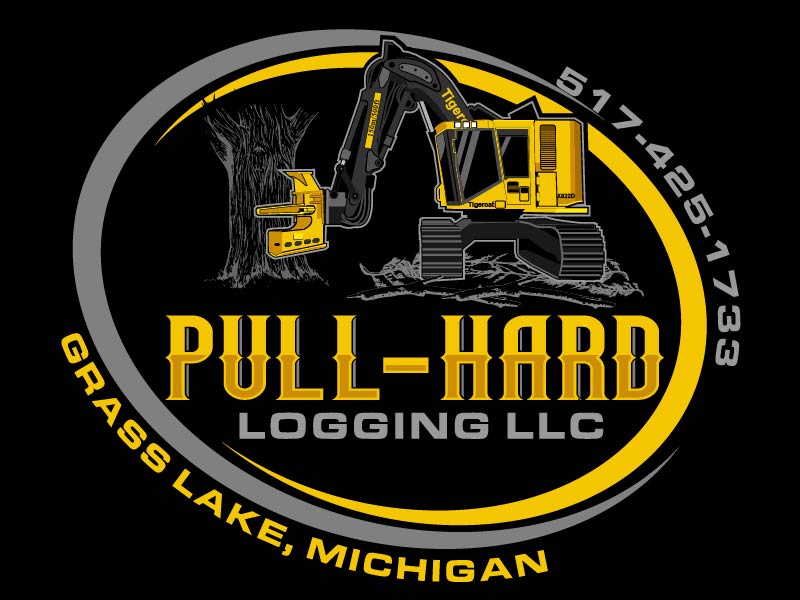 Pull-Hard Logging LLC logo design by axel182